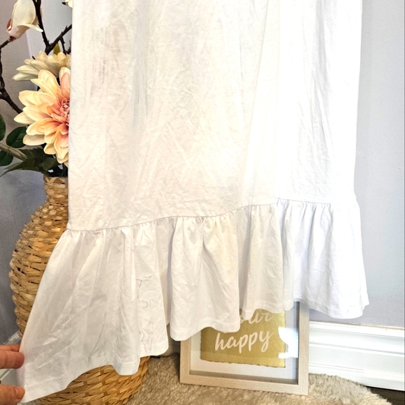 ASOS White ruffle maxi dress NWT - Picture 9 of 13